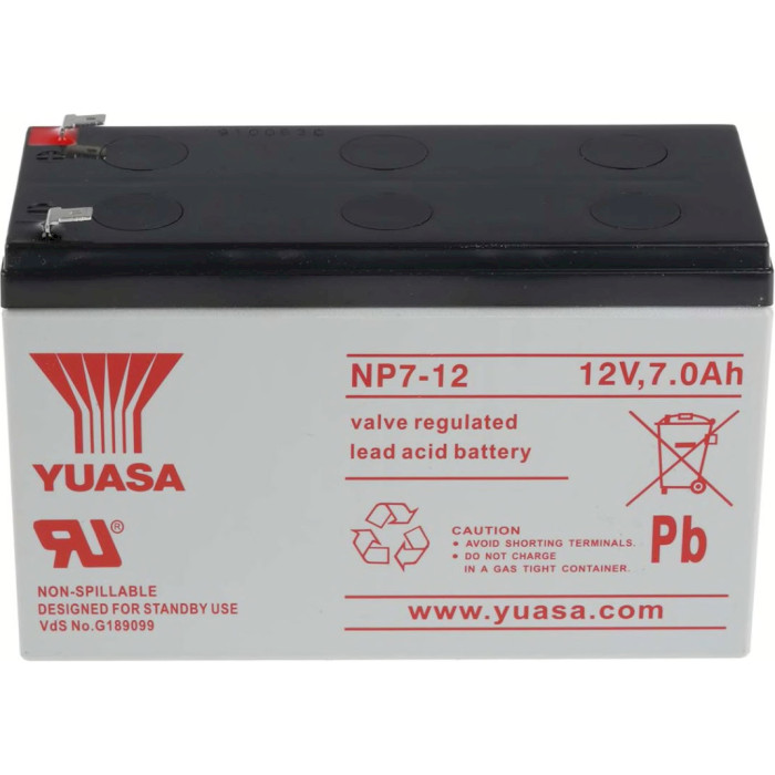 Аккумуляторная батарея YUASA NP7-12 (12В, 7Ач)