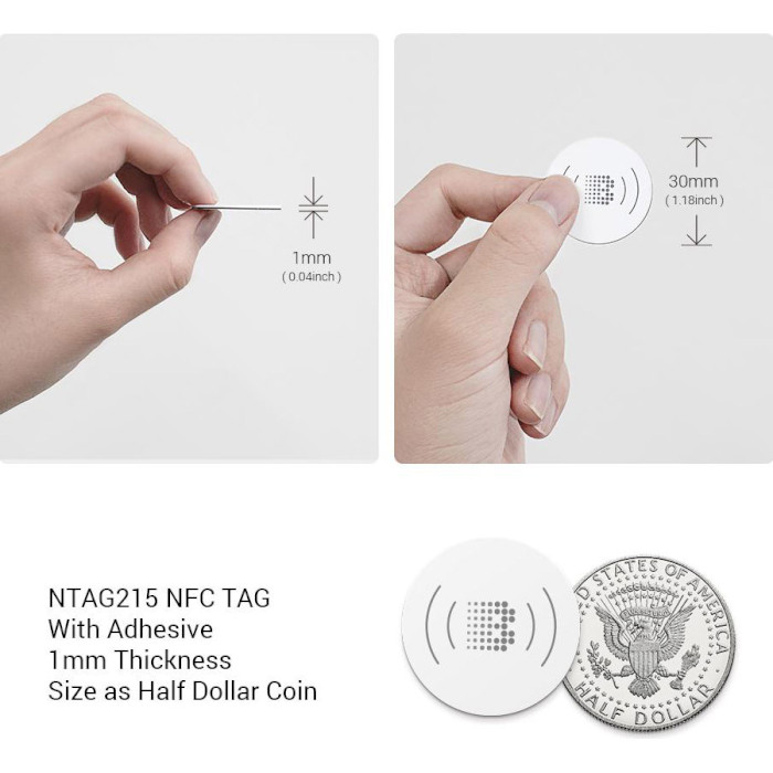 Комплект NFC міток BROADLINK NFC Tag SRN1 5шт