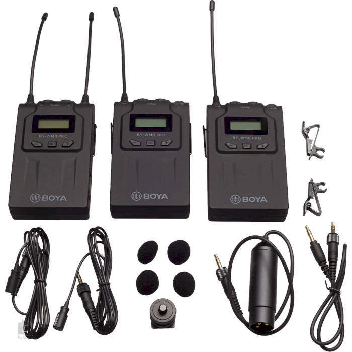 Микрофонная система BOYA BY-WM8 Pro-K2 UHF Dual-Channel Wireless Lavalier System
