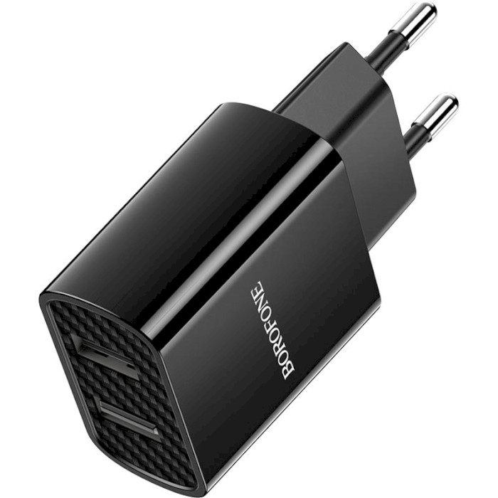 Зарядний пристрій BOROFONE BA53A Powerway 2xUSB-A Black