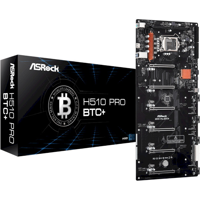 Материнська плата ASROCK H510 Pro BTC+