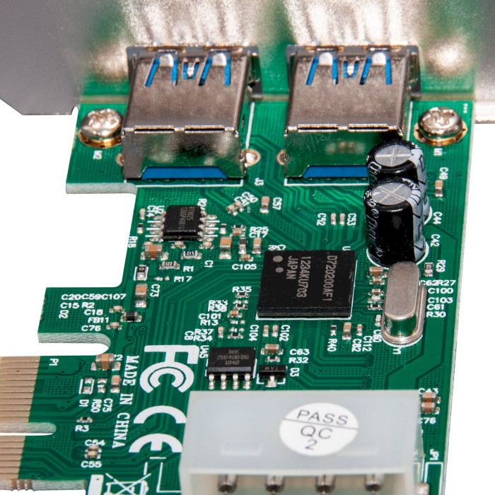 Контролер FRIME PCIe to 2xUSB3.0 (ECF-PCIETOUSB003.LP)
