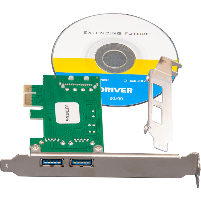 Контроллер FRIME PCIe to 2xUSB3.0 (ECF-PCIETOUSB003.LP)