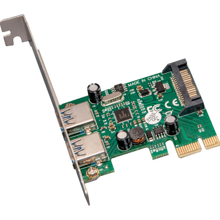 Контролер FRIME PCIe to 2xUSB3.0 (ECF-PCIETOUSB004.LP)