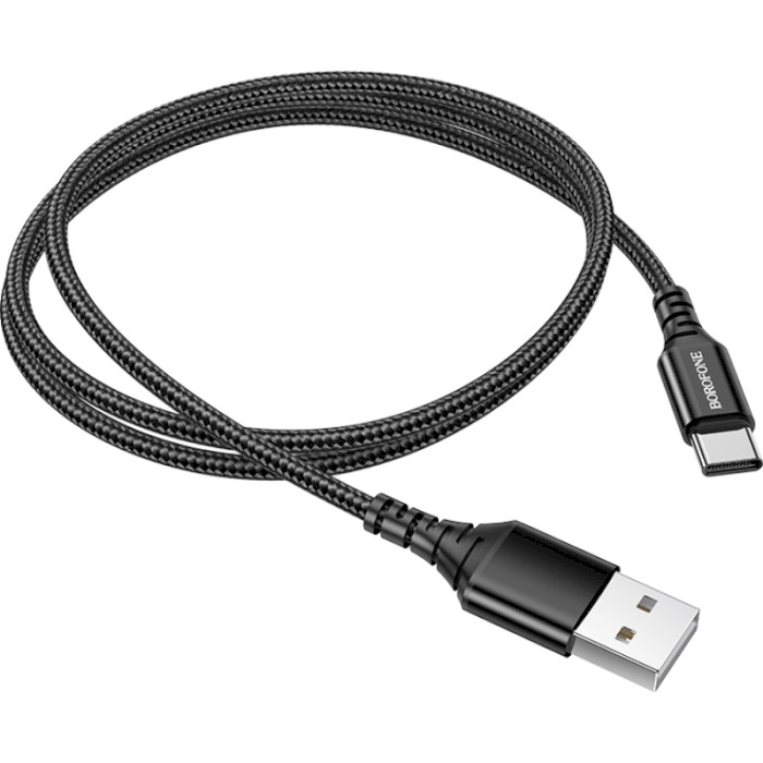Кабель BOROFONE BX54 Ultra Bright USB-C 1м Black