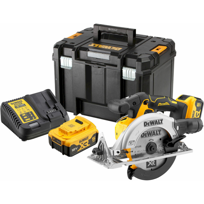 Акумуляторна дискова пила DEWALT DCS565P2