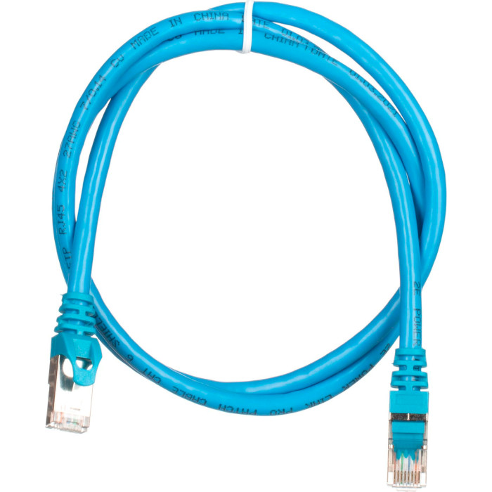 Патч-корд 2E S/FTP Cat.6 1м Blue (2E-PC6SFTPCOP-100BL)