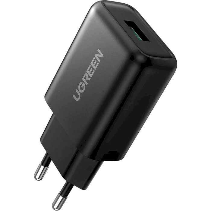 Зарядний пристрій UGREEN CD122 18W 1xUSB-A, QC3.0 Wall Charger Black (70273)