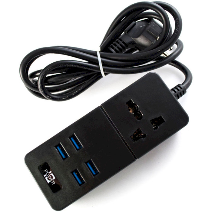 Мережевий фільтр IQ POWER TB-T06 Black, 4xUSB, 2м