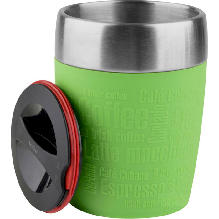 Термокухоль TEFAL Travel Cup 0.2л Silver/Lime (K3080314)