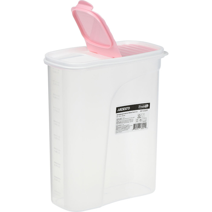Ёмкость для хранения сыпучих продуктов ARDESTO 2.5л Pink (AR1225PP)