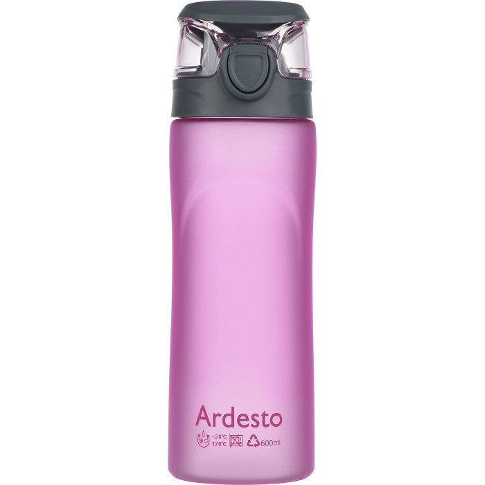 Бутылка для воды ARDESTO Matte Bottle Pink 600мл (AR2205PR)