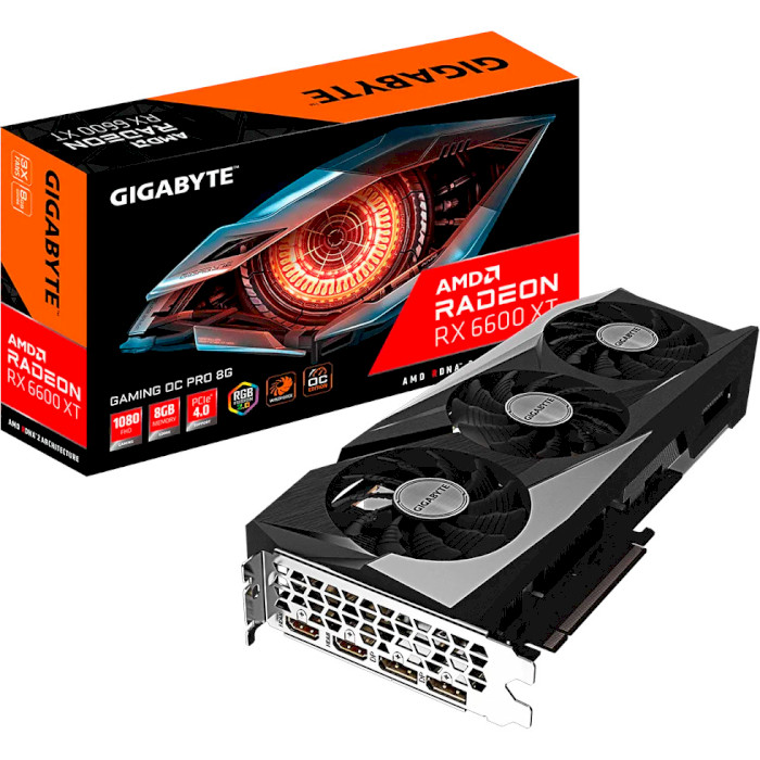 Відеокарта GIGABYTE Radeon RX 6600 XT Gaming OC Pro 8G (GV-R66XTGAMINGOC PRO-8GD)