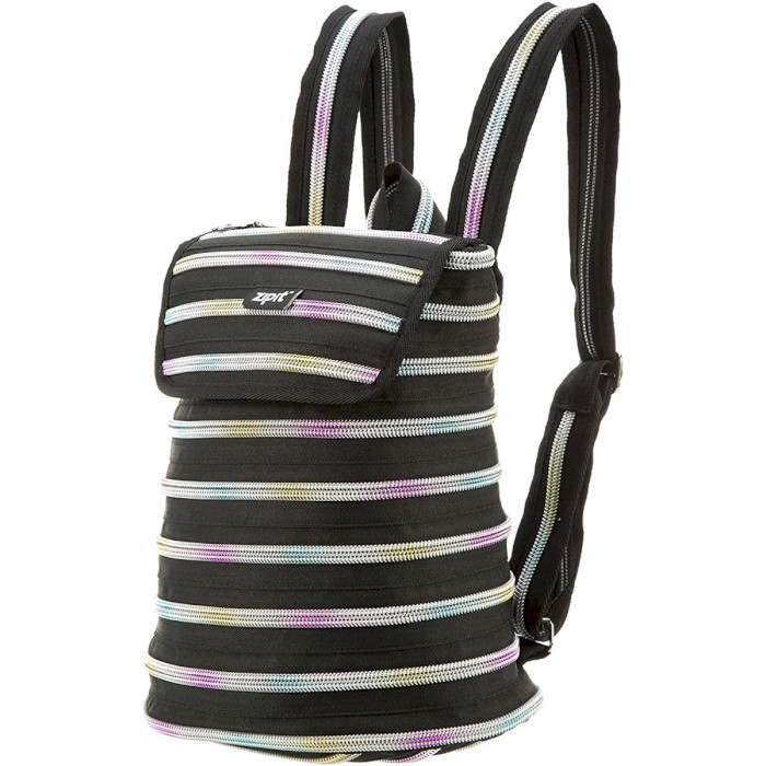 Школьный рюкзак ZIPIT Zipper Backpack Black/Rainbow Teeth (ZBPL-10)