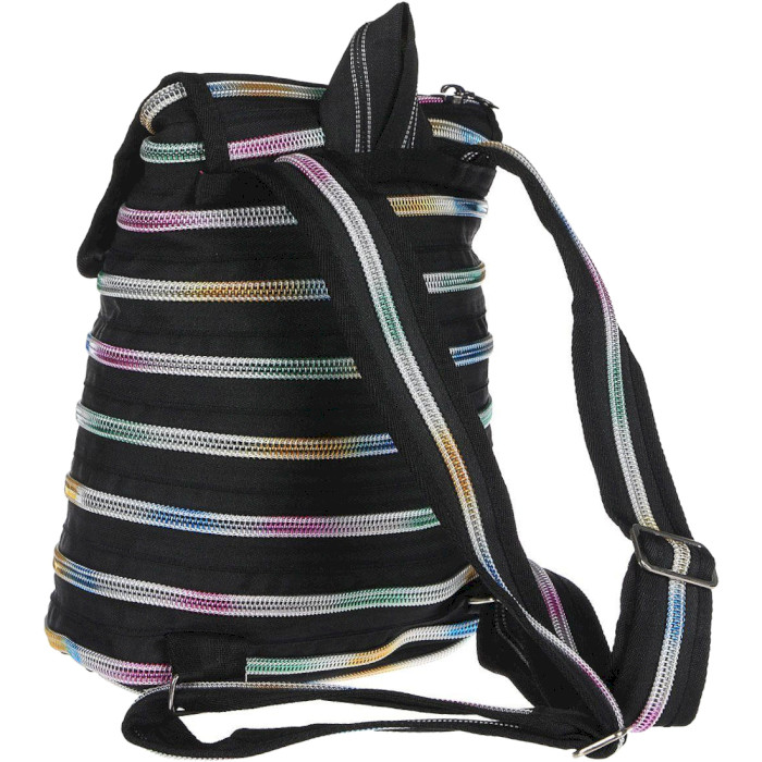 Шкільний рюкзак ZIPIT Zipper Backpack Black/Rainbow Teeth (ZBPL-10)