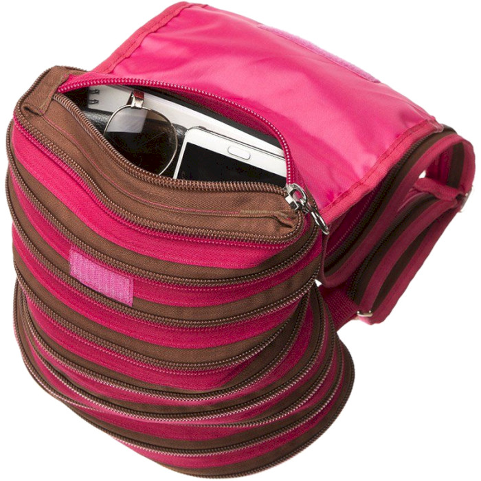 Шкільний рюкзак ZIPIT Zipper Backpack Fuchsia/Deep Brown (ZBPL-1)