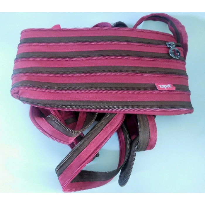 Школьный рюкзак ZIPIT Zipper Backpack Fuchsia/Deep Brown (ZBPL-1)