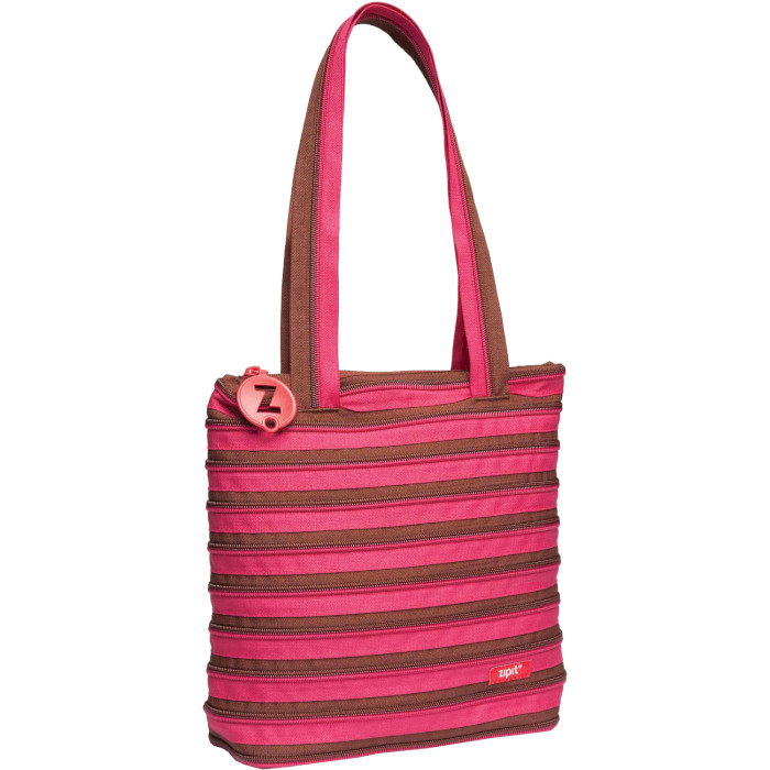 Сумка наплечная ZIPIT Premium Tote Bag Fuchsia/Deep Brown (ZBN-1)