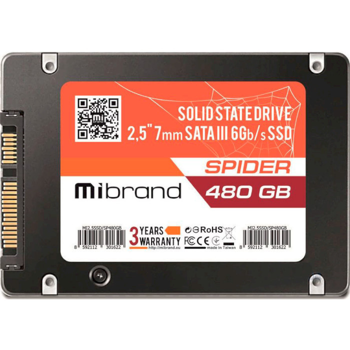 SSD диск MIBRAND Spider 480GB 2.5" SATA Bulk (MI2.5SSD/SP480GB)