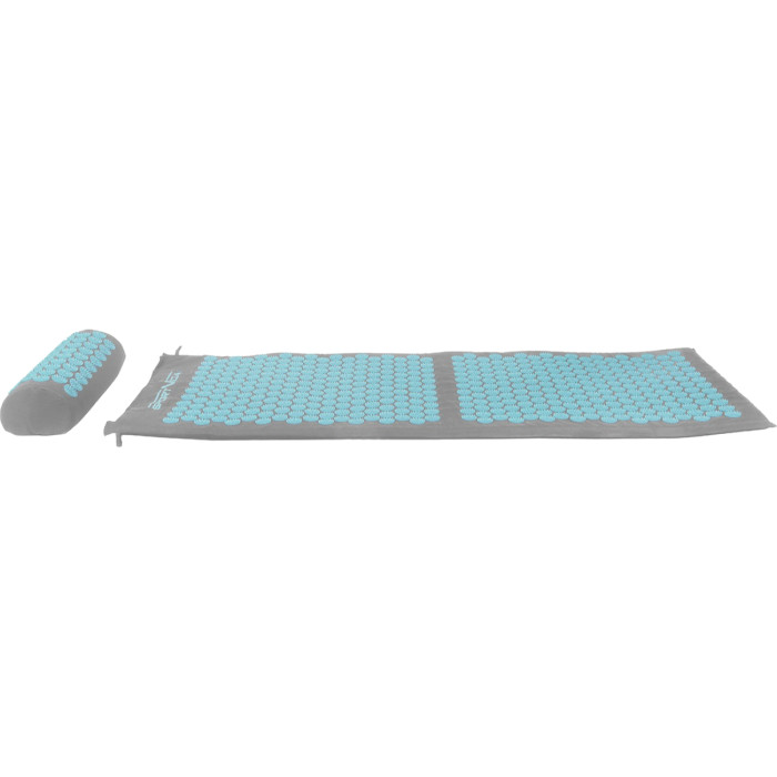 Акупунктурный коврик (аппликатор Кузнецова) с валиком SPORTVIDA 130x50cm Gray/Sky Blue (SV-HK0410)