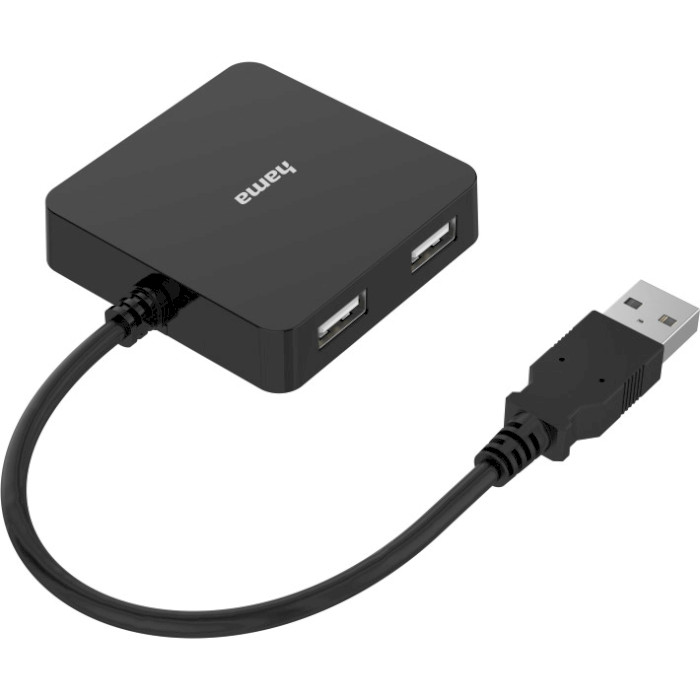 USB хаб HAMA USB 2.0 Black (00200121)