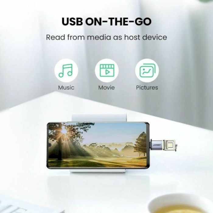 Адаптер OTG UGREEN US270 Type-C to USB-A (50283)
