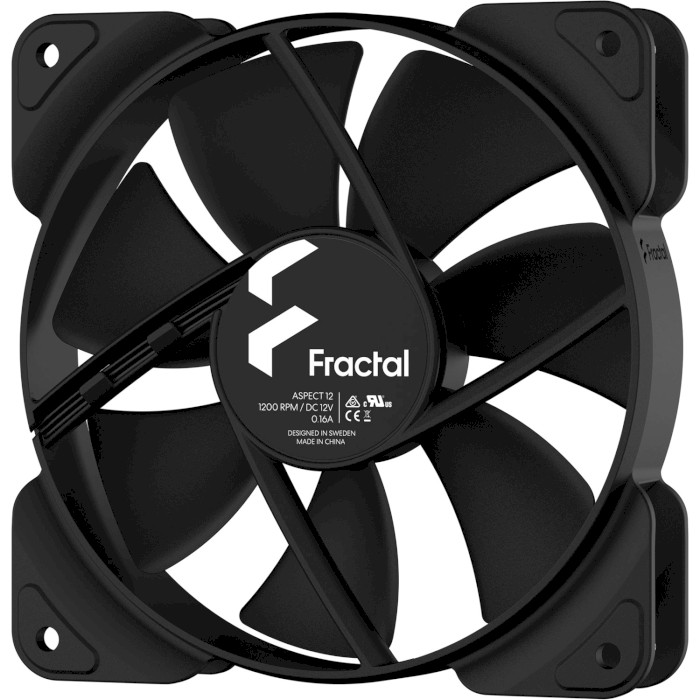 Вентилятор FRACTAL DESIGN Aspect 12 Black (FD-F-AS1-1201)