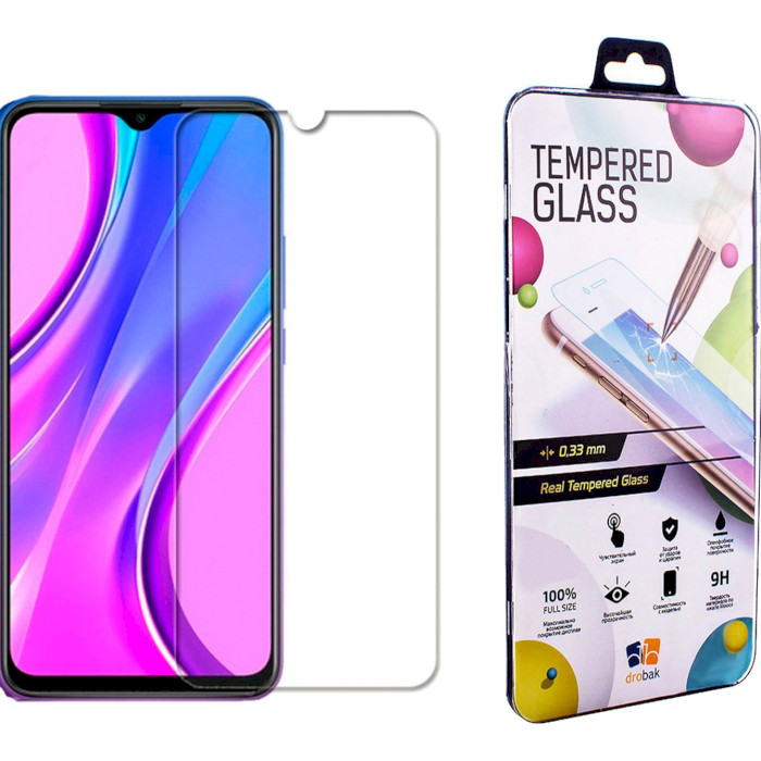 Защитное стекло DROBAK Tempered Glass для Redmi 9 (222251)