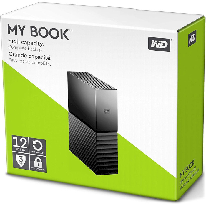 Зовнішній жорсткий диск WD My Book 12TB USB3.0 (WDBBGB0120HBK-EESN)