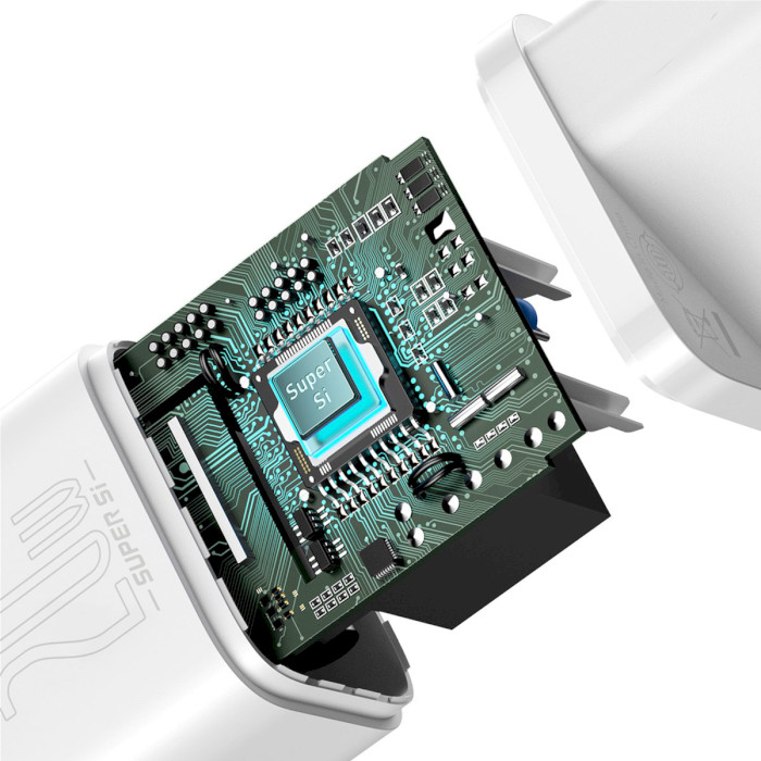 Зарядное устройство BASEUS Super Si Quick Charger 1C PD 20W White (CCSUP-B02)
