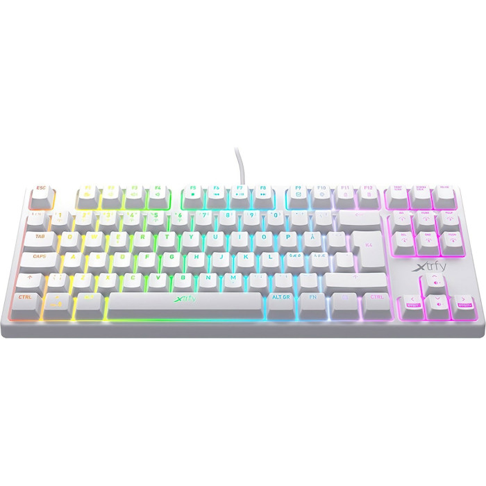 Клавіатура XTRFY K4 TKL RGB RU White (XG-K4-RGB-TKL-WH-R-RUS)