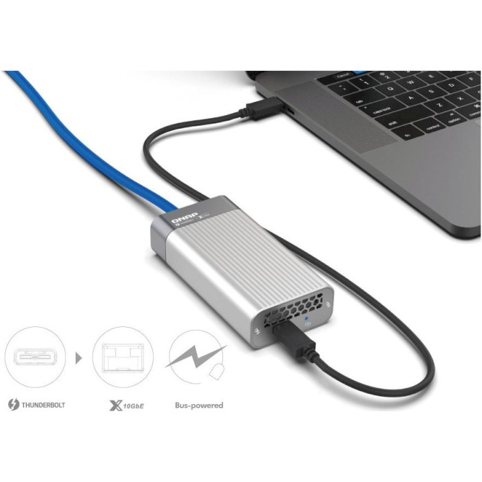 Мережева карта QNAP Thunderbolt 3 to 10GbE Adapter (QNA-T310G1T)