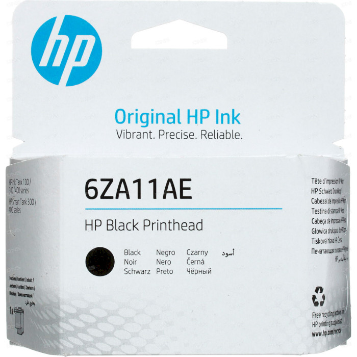 Печатающая головка HP 6ZA11AE Black