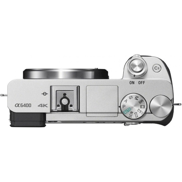 Фотоаппарат SONY Alpha 6400 Kit Silver PZ 16-50mm f/3.5-5.6 OSS (ILCE6400LS.CEC)