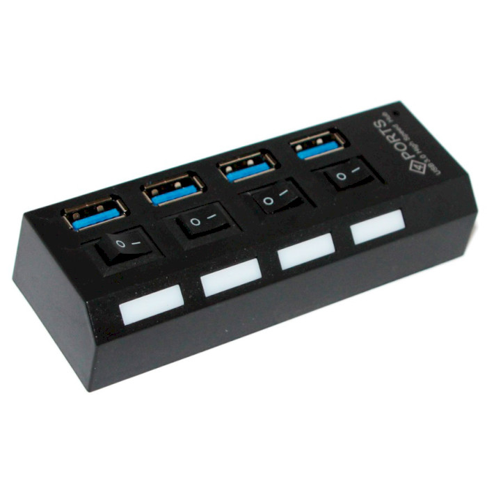 USB хаб з вимикачами MERLION YT-3H4S/1TB