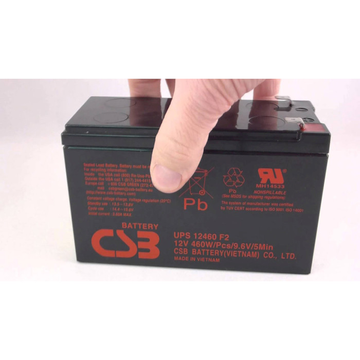 Акумуляторна батарея CSB UPS12460 (12В, 9Агод)