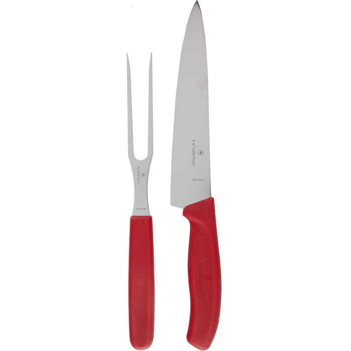 Набор кухонных ножей VICTORINOX Swiss Classic Carving Set Red 2пр (6.7131.2G)
