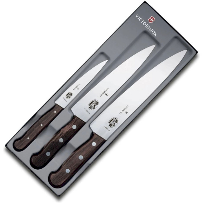 Набор кухонных ножей VICTORINOX Wood Carving Set 3пр (5.1050.3G)