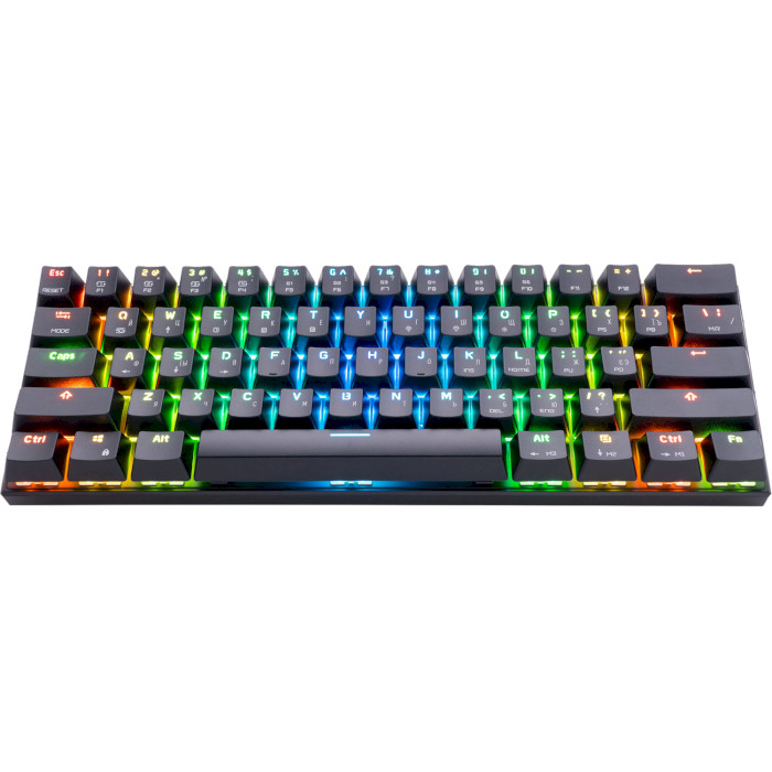 Клавиатура беспроводная MOTOSPEED CK62 Blue Switch Black (MTCK62BMB)