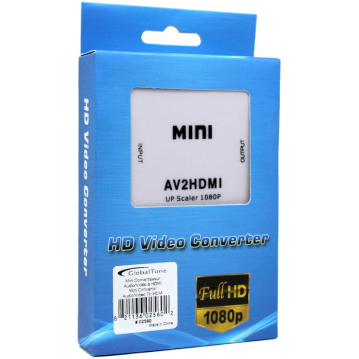 Конвертер відеосигналу ATIS AV - HDMI v1.3 White (AV2HDMI)/Уцінка