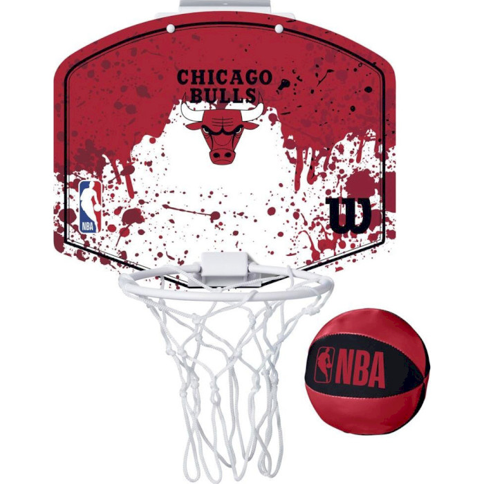 Набор баскетбольный WILSON NBA Team Mini Hoop Chicago Bulls (WTBA1302CHI)