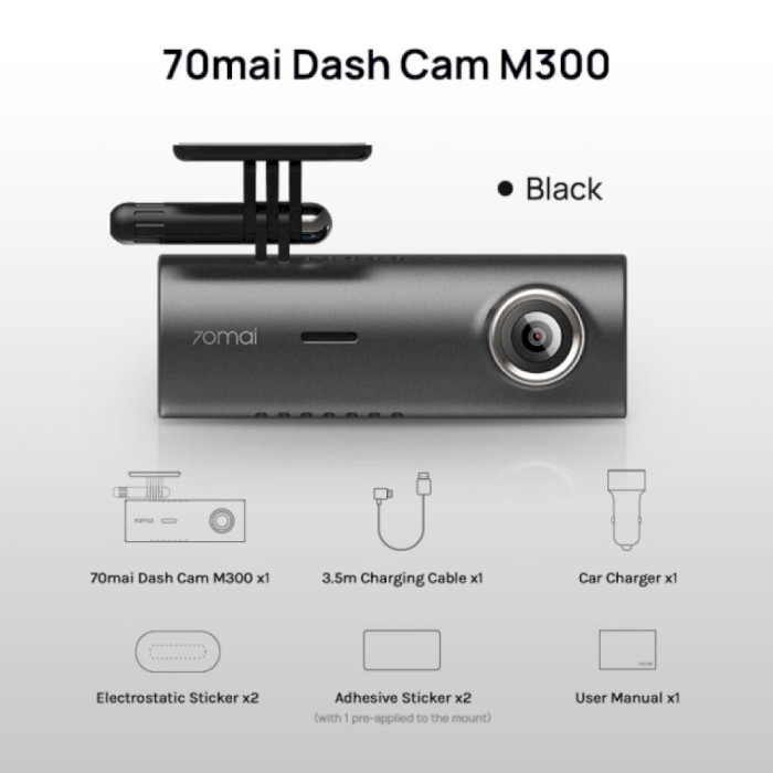 Автомобильный видеорегистратор XIAOMI 70MAI Dash Cam M300 Navy