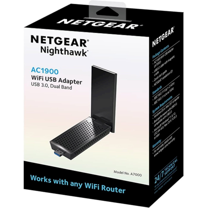 Wi-Fi адаптер NETGEAR A7000 Nighthawk AC1900 (A7000-100PES)
