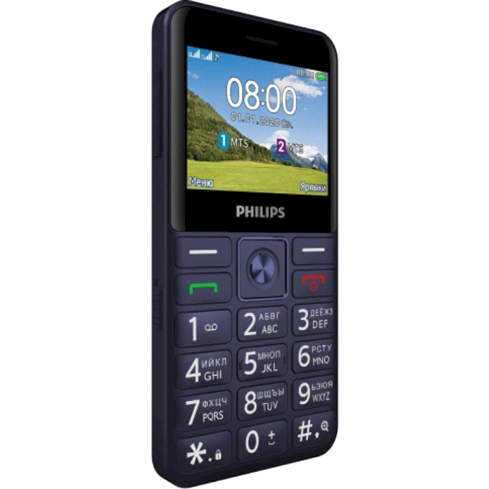 Мобільний телефон PHILIPS Xenium E207 Blue