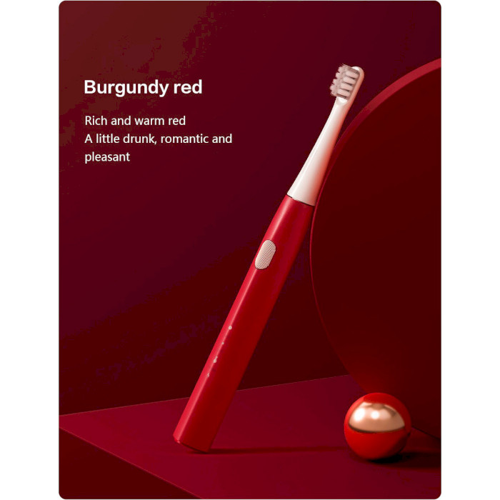 Электрическая зубная щётка XIAOMI DR. BEI Y1 Sonic Electric Toothbrush Burgundy Red