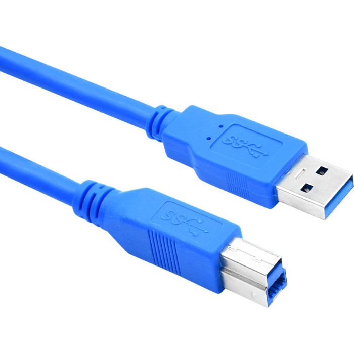 Кабель VOLTRONIC USB3.0 AM/BM 1.5м Blue (YT-3.0AM\BM-1.5BL)