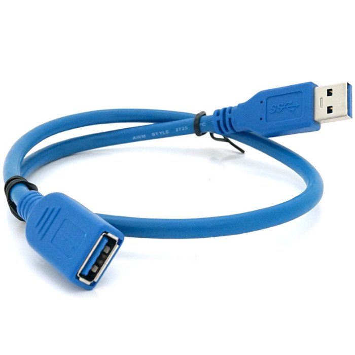 Кабель-удлинитель VOLTRONIC USB3.0 AM/AF 0.5м Blue (YT-3.0AM\AF-0.5BL)