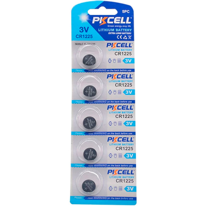 Батарейка PKCELL Lithium CR1225 5шт/уп (2000000217987)