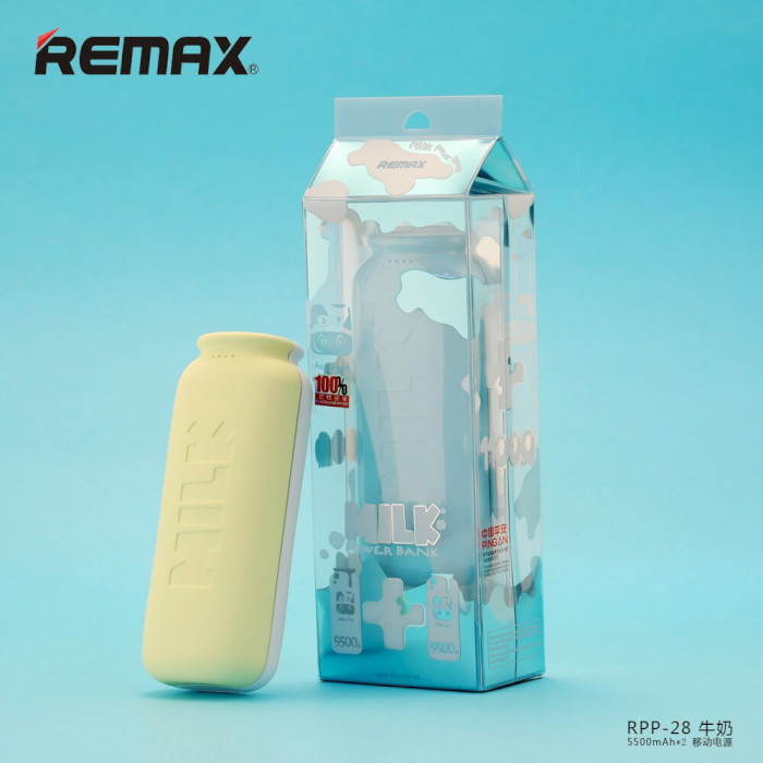 Повербанк REMAX Milk Couple RPP-28 11000mAh Yellow