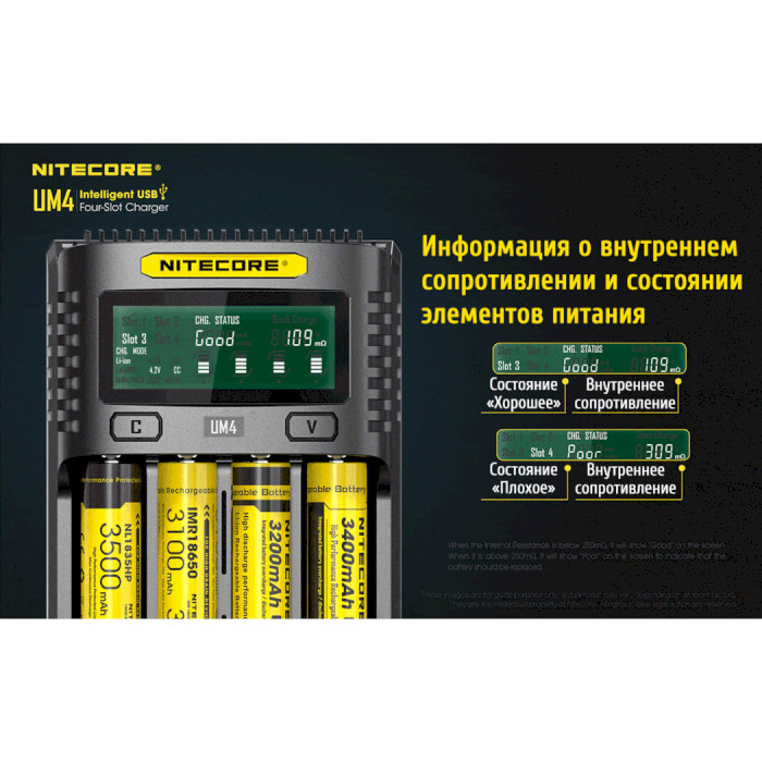 Зарядное устройство NITECORE UM4